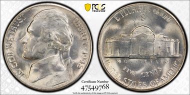 1945-S 5C MS66
