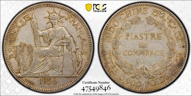 1926-A Piastre Lec-302 AU50