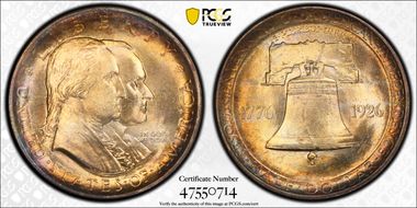 1926 50C Sesquicentennial MS65