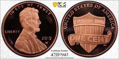 2019-W 1C Shield PR67DCAM