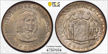 1934 50C Maryland MS66