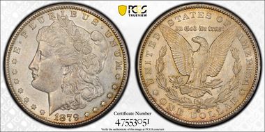 1879-CC $1 Capped Die AU50