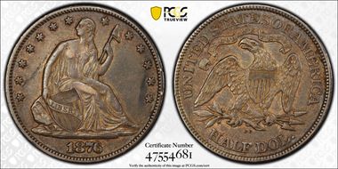 1876-CC 50C WB-33 Small CC XF40