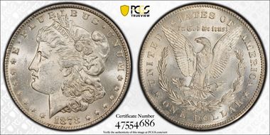 1878-S $1 MS62