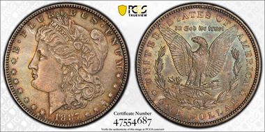 1887 $1 MS64