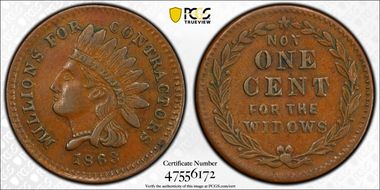 1863 CWT F-97/389a, Millions For Contractors XF45BN