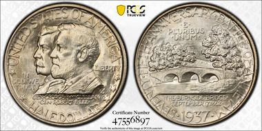 1937 50C Antietam MS65