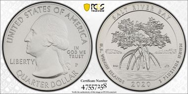 2020-P 25C Salt River Bay NP 5 oz Silver SP69