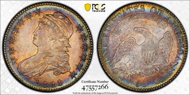 1819 50C Overton 114 MS63