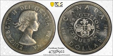 1964 S$1 Confederation MS62