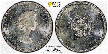 1964 S$1 Confederation MS62