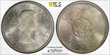 1964 S$1 Confederation MS62