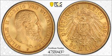 1894-F 20 Mk J-296 MS66+