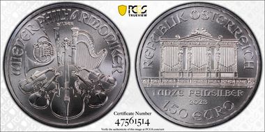 2023 € 1.50 Vienna Philharmonic MS69