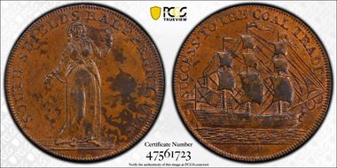 1794 Tk 1/2D DH-4 Durham South Shields MS63BN