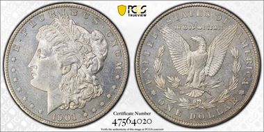 1901-S $1 MS61PL