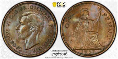 1937 1D S-4114 MS64BN