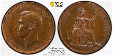 1937 1D S-4114 PR65BN