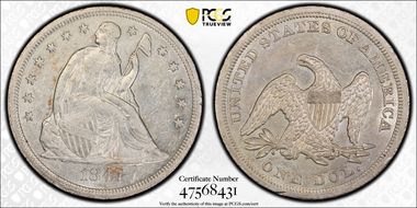 1847 $1 AU53