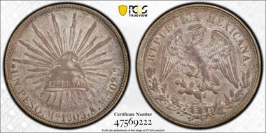1903-Mo AM Peso KM-409.2 AU55