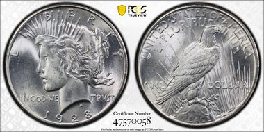 1928 $1 MS64