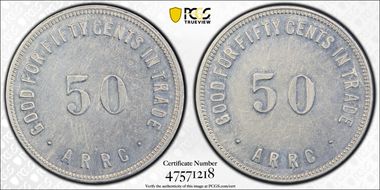 (1935-1936) 50C Alaska RRC Bingle AU55