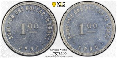 (1935-1936) $1 Alaska RRC Bingle MS62