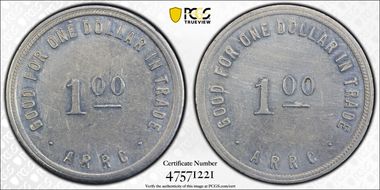 (1935-1936) $1 Alaska RRC Bingle AU53