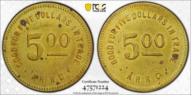(1935-1936) $5 Alaska RRC Bingle N1