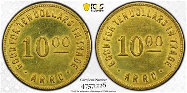 (1935-1936) $10 Alaska RRC Bingle N1