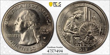 2019-W 25C Lowell NP MS65