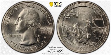 2019-W 25C War in the Pacific NP MS67