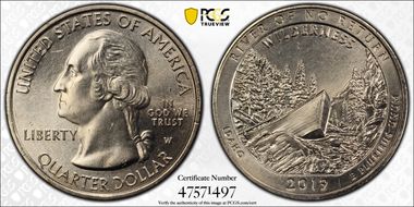 2019-W 25C Frank Church River of No Return NP MS65