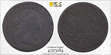 1796 1C Draped, Reverse of 1794 N1BN