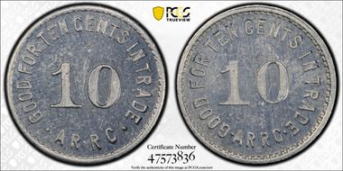 (1935-1936) 10C Alaska RRC Bingle MS62