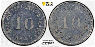 (1935-1936) 10C Alaska RRC Bingle MS63