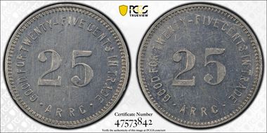 (1935-36) 25C Alaska RRC Bingle MS62
