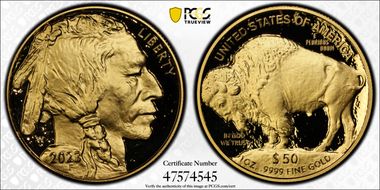 2023-W $50 American Buffalo  .9999 Fine Gold PR70DCAM