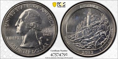 2012-D 25C Acadia NP MS67