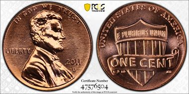 2011-D 1C Shield MS66RD