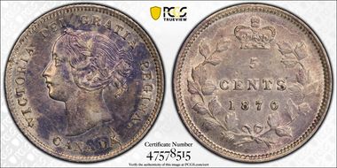 1870 5C Narrow Border AU55