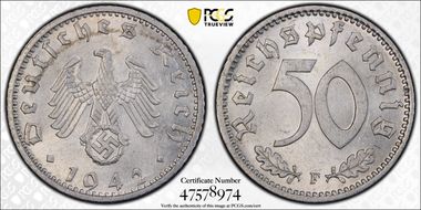 1942-F 50 Pfg J-372 MS61