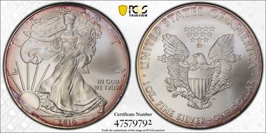 2010 $1 Silver Eagle MS68