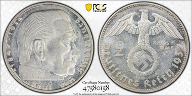 1937-G 2 Mk J-366 AU58