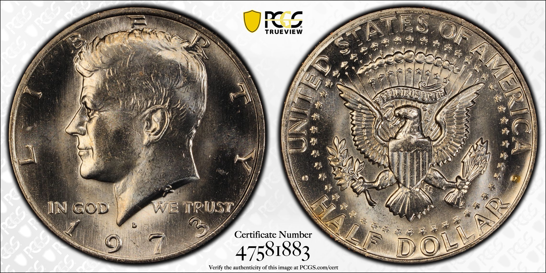 PCGS Certificate Verification Coin Details for Cert #47581883
