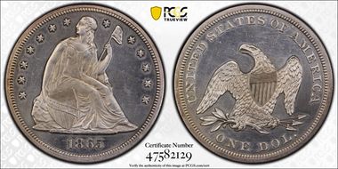 1865 $1 PR1