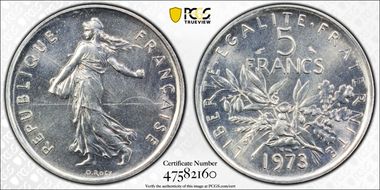 1973 5 Fr Gad-771 MS68