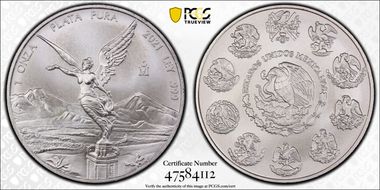 2021-Mo Onza Libertad Ag First Strike MS68