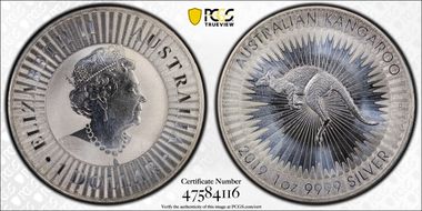 2019-P $1 Kangaroo Ag MS68