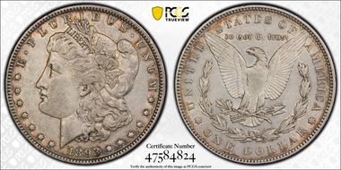 1893 $1 VAM 4, Doubled Stars XF45